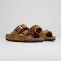 Miniatyrbild 1 av 6: Birkenstock Arizona Soft Footbed Tofflor Unisex Sandaler Slip On Vardagsskor Brown 36
