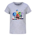 Miniatyrbild 1 av 6: Vuxna Barn Pojkar Flickor Sommar Kortärmad Rund Hals Toppar Inside Out 2 Bomull T-shirts Grey 170cm
