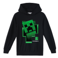 Miniatyrbild 1 av 3: Minecraft Hoodie Pojkar Barn Spelare Crawler Huvtröja green 140cm