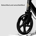 Miniatyrbillede 4 af 9: Foldbar Løbehjul Løbebånd Dobbeltbremser For og Bag, med Beskyttelsesplader, Højdejusterbar, til Børn og Teenagere, op til 80 kg