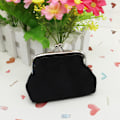 Miniatyrbillede 1 af 2: Dame Piger Lås Holder Nøgle Møntpung Tegnebog Kort Håndtaske Clutch Taske Black