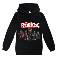 Miniatyrbild 1 av 3: ROBLOX Barn Hoodie Jacka Kavaj Långärmad Huvad Topp black 150cm