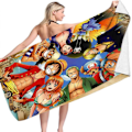 Miniatyrbild 1 av 2: ONE PIECE Badhandduk Mikrofiber Snabbtorkande Resa Simning Badhandduk C 70*150cm