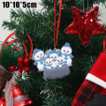Miniatyrbild 3 av 3: Julgranssnöman Hängande Ornament Hem Dekorativa Rekvisita D