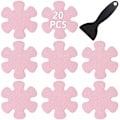 Pikkukuva 1 / 5: 20X Liukuestetarrat kylpyhuoneeseen, liukueste suihkuun, kylpyammeisiin, suihkumattoihin Pink 20 Pcs