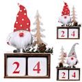 Miniatyrbillede 3 af 5: Julekalender Nedtælling Julemand Trædekoration Red Hat