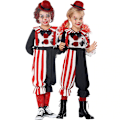 Miniatyrbild 1 av 5: Clownkostym för pojkar och flickor, Clownkonst, Halloween Clownkostymer M
