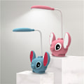 Miniatyrbillede 3 af 5: Sød Lilo & Stitch Foldbar LED Skrivebordslampe med Blyantspidser - USB Genopladeligt Lys - Perfekt Gave fra Klassekammerater Pink