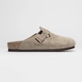 Miniatyrbild 2 av 6: Birkenstock Boston Mockaskins Soft Footbed Tofflor Unisex Slip On Vardagsskor Sand Color 40