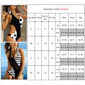 Miniatyrbild 3 av 3: Dam One Piece Monokini Baddräkt Badkläder Push Up Bikini Black and white dots S