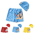 Miniatyrbild 4 av 5: Pojkbadbyxor för barn med badmössa, sommar, surfshorts, badkläder för pojkar Blue XL