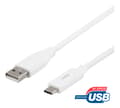 Miniatyrbilde 2 av 4: USB 2.0-kabel Type A til Type C, 1m, hvit
