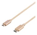 Miniatyrbilde 1 av 3: USB 2.0-kabel, Type C til Micro-B, 1m, Gull