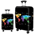 Bagageskydd, diamantmönster, elastisk polyester, skyddande resväskeskydd, M (22-25 tum) M