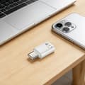 Miniatyrbilde 4 av 7: Lightning hunn til Type-C hann-adapter, aluminiumslegering, HiFi-lyd, hvit White