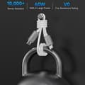 Miniatyrbilde 2 av 5: DEVIA EC688 Extreme Speed Series 1,5 m Type-C til Type-C datakabel PD 60W hurtigladekabel