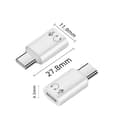 Miniatyrbilde 6 av 7: Lightning hunn til Type-C hann-adapter, aluminiumslegering, HiFi-lyd, hvit White