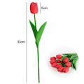 Miniatyrbilde 2 av 10: Kunstige Silke Tulipaner RØDE red