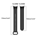 Miniatyrbilde 3 av 5: Justerbar silikonrem for Mi Band 8 Smartwatch Armbånd Armbånd Beltehempe Gray