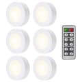 6 LED-spotlightar med fjärrkontroll YY