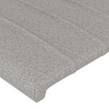 Miniatyrbilde 3 av 8: vidaXL Sengegavl Lysegrå 90x5x78/88 cm Stoff Grå 5750