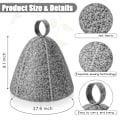 Miniatyrbillede 3 af 5: stk. filthatte til sauna, badehatte, hovedbeskyttelse, absorberende saunahue til sauna, brusebad, badeværelse, dampbad A 6pcs