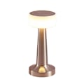 Miniatyrbillede 2 af 5: Metal Bordlampe LED Genopladelig Skrivebordslampe Natlys USB Trådløs Touch Restaurant Bar Soveværelse Dekorativ Stemningsbelysning Silver