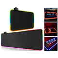 Miniatyrbillede 1 af 5: Gaming Mousepad med LED-lys - RGB - Vælg størrelse Sort qd bedste Sort sjx lille