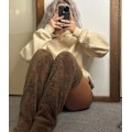 Miniatyrbillede 2 af 6: Snuggs Cozy Socks Lange Knæhøje Snuggle Paws Højsokker Gray