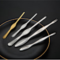 Miniatyrbillede 7 af 10: Krabbe Gaffel i Rustfrit Stål 4 stk. Krabbe Spiseværktøj Krabbe Klo Krabbe Nål Husholdnings Fisk og Skaldyr Pillede Hårede Krabbe Tilbehør A Large 20cm Silver
