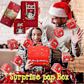 Miniatyrbild 3 av 5: Jul-Pop-Up Pengar Presentask - Personlig DIY Foto Överraskning Explosion Box Julgåva för Barn Vuxna Red 10 Boxes
