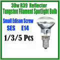 Miniatyrbillede 3 af 5: Reservepære Lava E14 R39 30W Spotlight Skru ind lyspære Klar reflektor Spotlight lamper La [dB} Lh Transparent