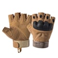 Miniatyrbilde 1 av 6: Fingerløse hansker for sykkel, taktiske hansker for menn, militærskyting, paintball, motorsykkelhansker, Combat Hard Knuckle Glove Khaki Khaki L