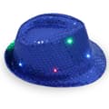 Vuxen 9-färgs LED-ljus Paljetter Performance Jazzkeps 1 stycke