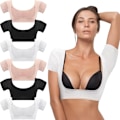 Miniatyrbillede 1 af 5: 6 stk Underarm Sved Veste Åndbar Armhule Sved Bevis Skjorte Sved Puder til Kvinder Piger Underarm Sved Beskyttelse S s