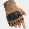 Miniatyrbilde 4 av 6: Fingerløse hansker for sykkel, taktiske hansker for menn, militærskyting, paintball, motorsykkelhansker, Combat Hard Knuckle Glove Style2 Khaki Style2 Khaki XL