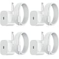 Miniatyrbillede 1 af 7: 4-pak - Oplader til Samsung - Hurtigoplader - Adapter + Kabel 20W Hvid one size (NT) 4-pak 4-Pack Samsung