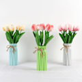 Miniatyrbillede 3 af 10: Kunstige Silke Tulipaner HVIDE white