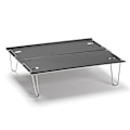 Miniatyrbilde 1 av 5: Campingbord i aluminium, bærbar mini-grillbord, superlett bord for utendørsbruk