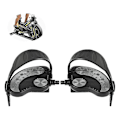Miniatyrbillede 4 af 5: Motionscykelpedaler med stropper - 1 par motionscykelpedaler reservedele 1/2