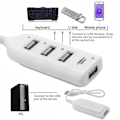 Miniatyrbillede 2 af 5: (Sort) USB 2.0 Høj Multi-USB Multi-USB Adapter 4 Porte til Bærbar Computer Receiver IT Tilbehør