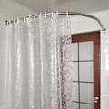 Miniatyrbillede 5 af 5: Bruseforhæng til badeværelse, transparent 3D sten, vandvaskbar, 180x180cm C