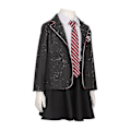Pikkukuva 3 / 5: Matilda Cosplay -asu tytöille, koulutyttömekko, univormu, asu, hame, solmio 130cm