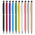 Miniatyrbilde 1 av 3: Penna 10-pakks Universal Kapasitiv 2 i 1 Inntrekkbar Kulepenn og Stylus Pekskärmspenn for Tablet/iPad/iPhone