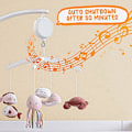 Miniatyrbillede 3 af 5: Sengeuro Motor Baby Musikboks Spinner med 3 tilstande Justerbar lydstyrke 12 vuggeviser Automatisk slukning efter 30 minutter [dB} White