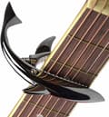 Haj Capo, Zinklegering Toneklemme til Akustisk, Folk, Elektrisk Guitar og Ukulele (Sort) Gunmetal black