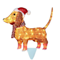 Miniatyrbilde 2 av 2: 2023 Jul LED-hagelamper, 2D-akryl med lysperler Juletre dekorasjon Hengende pynt Ferie Hjemmeinnredning Smal Juledekorasjon 1
