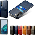 Miniatyrbilde 2 av 6: Mobilskall, urtag, lader, hodetelefoner, lysebrun, beige Lysebrun / beige Light brown / beige Samsung S21