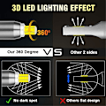 Pikkukuva 4 / 5: H11 LED-auton ajovalon polttimo Canbus Led 360 350000LM 800W 3D Autolamput