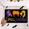 Miniatyrbild 4 av 5: Dörrmatta med dödskalle, rolig dödskalle välkomstmatta för Halloween, vardagsrums- och köksgolvmatta, inomhus- och utomhusdekoration för Halloween Dog Pumpkin 40*60cm